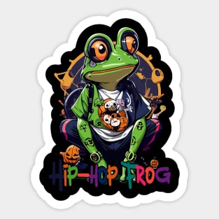 hip-hop fashion cute frog Sticker